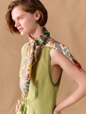 Dans les Bras de Selene scarf 90, View: Worn, worn, view 2 of 3