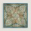 Harnais Legendaire scarf 90, vert amande/bleu jean/cannelle