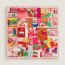 Mon Cheval et Moi scarf 90, rose/jaune vif/multicolore