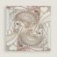 Chevaux d'Hephaistos scarf 90, blanc/bronze/bois de rose