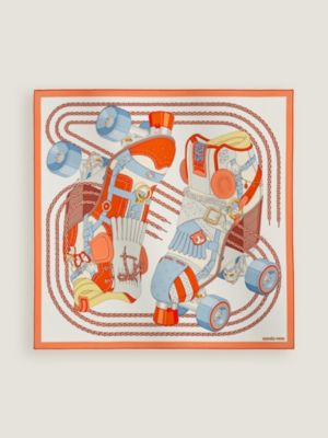 blanc/orange/bleu clair