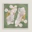 Derby 2000 scarf 90, vert amande/blanc/gris