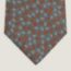 Cravate 7&nbsp;cm Petits Maillons, gris/orange