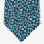 Papillons et Fleurs tie, bleu canard/ciel/turquoise