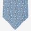 Papillons et Fleurs tie, bleu jean/gris clair/acier
