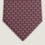 Hilario tie 7&nbsp;cm, grenat/gris