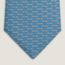Cravate Landing H, bleu/blanc