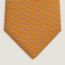 Cravate Landing H, orange/blanc