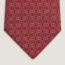 Cravate Maillons Parade, rouge/gris