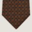 Cravate Maillons Parade, marine/orange