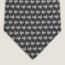 Chant du Coq tie 7&nbsp;cm, marine/blanc/gris