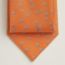 H Lapin tie, orange/gris, no stock