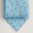 H Lapin tie 7&nbsp;cm, ciel/gris