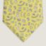 Cravate 7&nbsp;cm Quincaillerie du Faubourg, jaune/gris