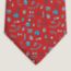 Cravate 7&nbsp;cm Quincaillerie du Faubourg, rouge/bleu