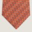 H Mors tie 7&nbsp;cm, orange/bleu grisé/blanc