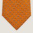 H en Mouvement tie 7&nbsp;cm, orange/blanc/turquoise