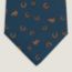 Out of the box tie, marine/orange, no stock