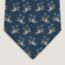 Sur les Toits d'Hermès tie, marine/ciel/orange