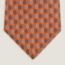 Corbata Trois Petits Maillons, orange/anthracite/denim
