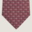 Corbata Trois Petits Maillons, bordeaux/anthracite/gris clair