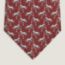 Free Jump tie, bordeaux/gris clair/rouge