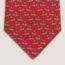 H Cheval tie, rouge/bleu marine/gris