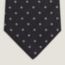 Pois Chevrons tie, ardoise/gris clair