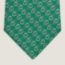 Double Jeu tie, vert/gris/blanc