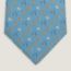 Fer H Cheval tie, denim/orange/ciel
