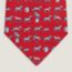 Cheval Sous Toutes Ses Formes tie, rouge/bleu grisé/ciel
