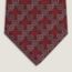 Horse in Love tie, bordeaux/coquelicot/blanc