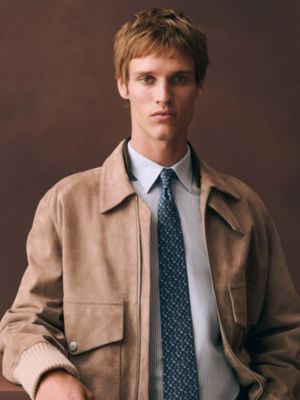 シルクツイルタイ 7&nbsp;cm 《ドゥ・パール・ドゥ》, イメージ: 着用例, worn, ビュー2の2