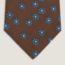 Marguerite tie, marron/denim/blanc