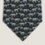 Metallerie Equestre tie 7&nbsp;cm, bleu nuit/gris/moutarde