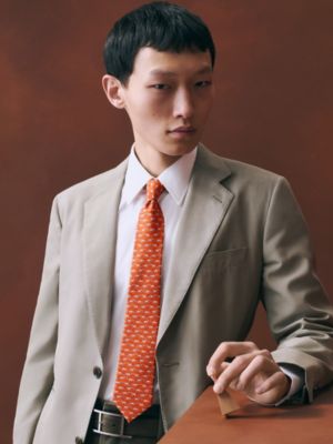 Metallerie Equestre tie 7&nbsp;cm, View: Worn, worn, view 2 of 2