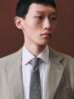 シルクツイルタイ 7&nbsp;cm ツイルビー 《モビリテ・ドゥース》, イメージ: 着用例, worn, ビュー2の3