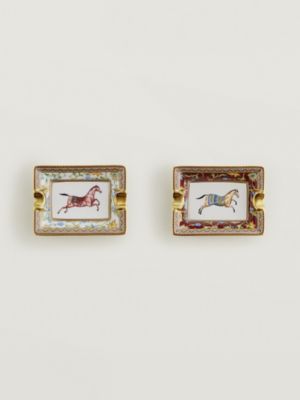 Set de 2 mini cendriers Cheval d'Orient