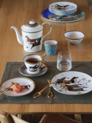 Cheval d’Orient tea cup and saucer n°1, View: front, front, view 2 of 4