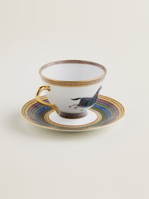 Cheval d’Orient tea cup and saucer n°5, View: front, front, view 3 of 3