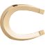 Tube H belt buckle & Reversible leather strap 38&nbsp;mm, Luck, Metallic finish Yellow gold