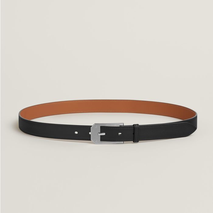Shop HERMES Plain Leather Long Belt Logo Belts by PlatinumFashionLtd