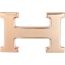 Mini 5382 belt buckle & Reversible leather strap 13&nbsp;mm, Mini 5382, Metallic finish Rose gold