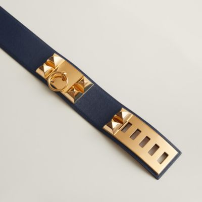 エルメスブルーベルト HERMES ライトブルー ベルト 90 ブルー - メンズ