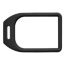 Jockey belt buckle & Reversible leather strap 38&nbsp;mm, Jockey, Metallic finish Black