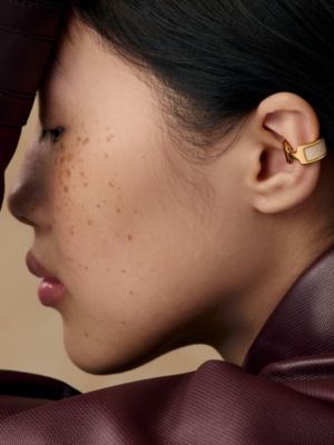 Olympe ear cuff, small model, View: Worn, worn, view 2 of 2