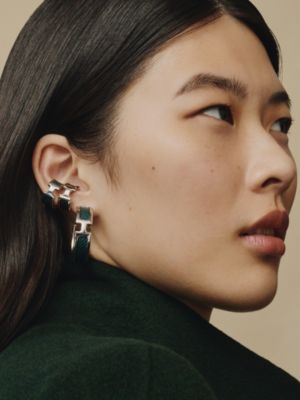 Olympe ear cuff, small model, View: Worn, worn, view 2 of 2