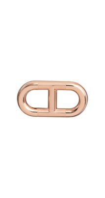 Maillon H, Finition métallique Doré rose