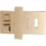 Jockey au Carre belt buckle & Reversible leather strap 32&nbsp;mm, Medor, Metallic finish Yellow gold