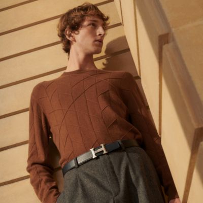 オレンジ - メンズ ベルト | エルメス | Hermès - エルメス-公式サイト